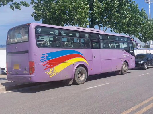 49 Kursi Digunakan Bus Pelatih Rhd Mesin Depan Yutong ZK6102D Plat Suspension Pegas
