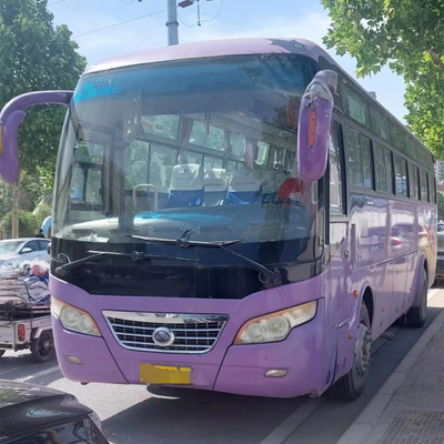 49 Kursi Digunakan Bus Pelatih Rhd Mesin Depan Yutong ZK6102D Plat Suspension Pegas