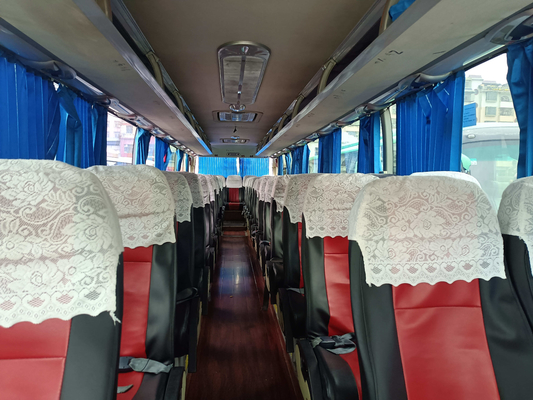 ZK6122h 55 kursi Digunakan Bus Pelatih Penumpang Mewah 12m Mesin Weichai Kemudi Kiri