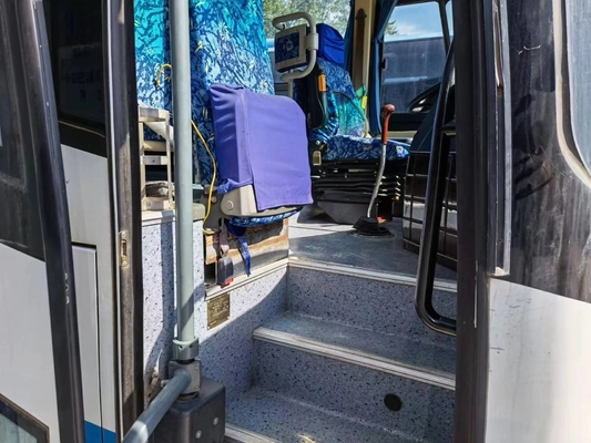 Mesin Belakang Sunlong Digunakan Bus Pelatih LHD SLK6122 Suspensi Kantong Udara 55 kursi Chassis Tinggi