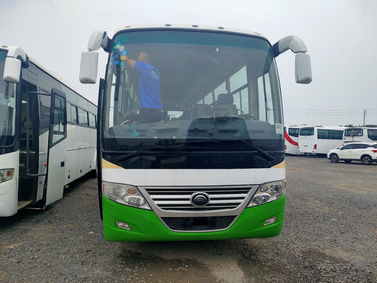 Bus Mesin Depan Yutong Bekas Lhd / Rhd Plat Spring Suspension Bus penumpang 53 Kursi Zk6112d