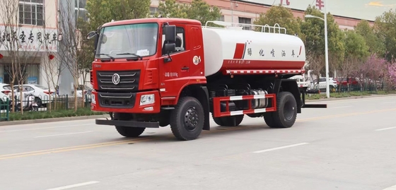 Truk Penyiram Air 4X4 Drive Road Tanker SPV Sanitasi Kendaraan Tujuan Khusus Tangki 12000 Liter