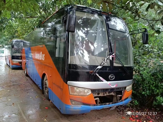 60 Kursi Digunakan Bus Wuzhoulong Dengan Kemudi RHD Mesin Diesel TANPA Kecelakaan