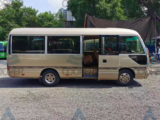 23-29 Kursi Bus Toyota Bekas Toyota Coaster Bus Bekas Dengan Dekorasi Bagian Dalam yang Mewah