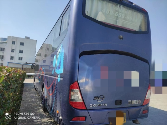 Pelatih Mewah Digunakan Yutong ZK6127 55seater Plat Bus Suspensi Pegas Kemudi Kiri