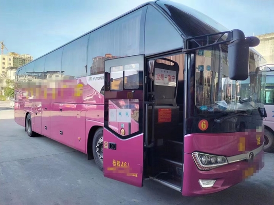 Tahun 2017 46 Seater Bekas Yutong Bus ZK6128 Mesin Diesel Dalam Kondisi Baik