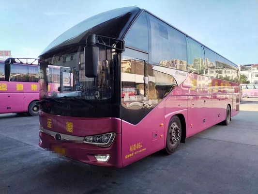 Tahun 2017 46 Seater Bekas Yutong Bus ZK6128 Mesin Diesel Dalam Kondisi Baik