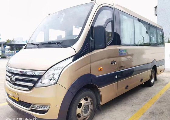 1.6Kw Mini Yutong Bekas Bus Pelatih Drive Tangan Kanan 4650kg Euro 3