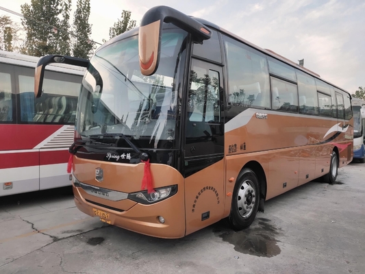 LCK6100 44 kursi Pelatih Bekas Zhongtong Bus Yuchai Engine Drive Tangan Kiri Dua Pintu