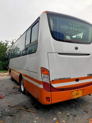 Bus Pelatih Yutong Bekas ZK6808HAA 33 Kursi Pendingin Udara Mesin Yuchai