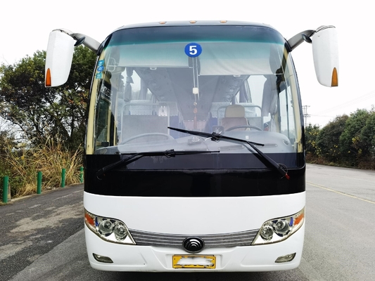 Yutong Second Hand Bus ZK6107HB Mesin Yuchai Pintu Tengah Mereparasi Menjadi Emisi EURO IV