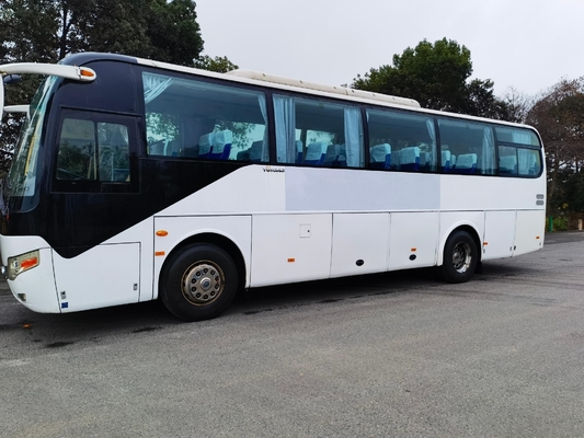 Yutong Second Hand Bus ZK6107HB Mesin Yuchai Pintu Tengah Mereparasi Menjadi Emisi EURO IV