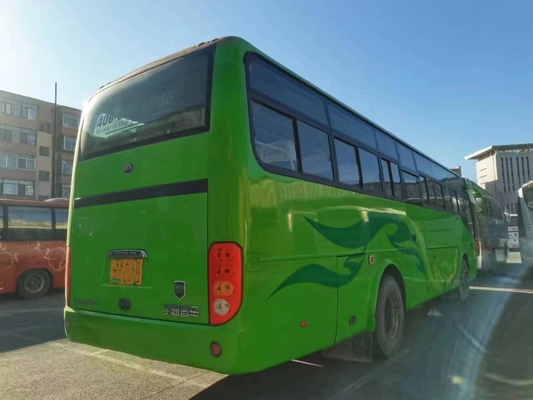 Bus Pelatih Bekas Pintu Ganda 43 Kursi Bus Young Tong Bekas ZK6102D Mesin Depan