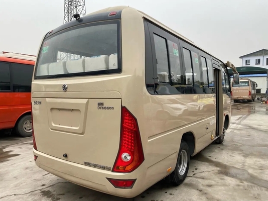 2nd Hand Bus Sliding Windows Yuchai Engine 19 Kursi AC Uesd Dongfeng Mini Bus DFA6600