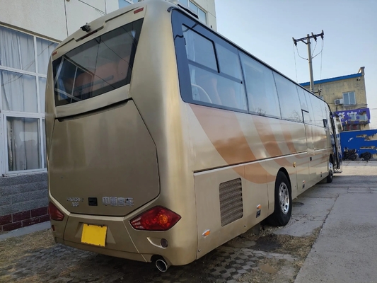 Bus Perjalanan Bekas Mesin Yuchai Pintu Ganda 53 Kursi 12 Meter Bus Zhongtong Bekas LCK6125