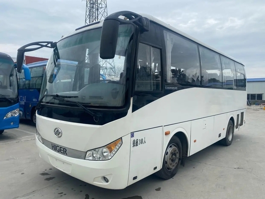 Bus Penumpang Bekas 30 Kursi Penyegel Jendela Mesin Yuchai 2 + 2 Tata Letak Kursi AC Digunakan Higer KLQ6755