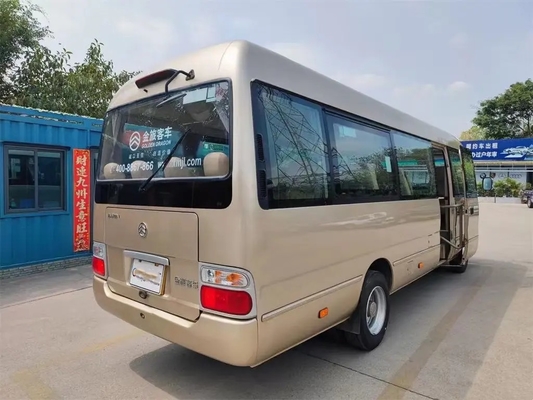 Second Hand Mini Bus Mesin Depan 19 Kursi Golden Dragon Coaster External Swinging Door XML6700