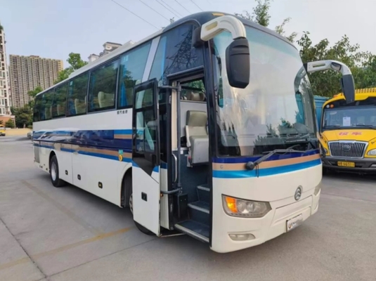 Bus Mewah Bekas 47 Kursi Satu Pintu AC Kompartemen Bagasi Besar Golden Dragon Bus XML6102