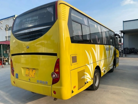 Mesin Yuchai Bus Kota Bekas 4 Silinder 31 Kursi Jendela Geser Pintu Ayun Eksternal Digunakan KLQ6755