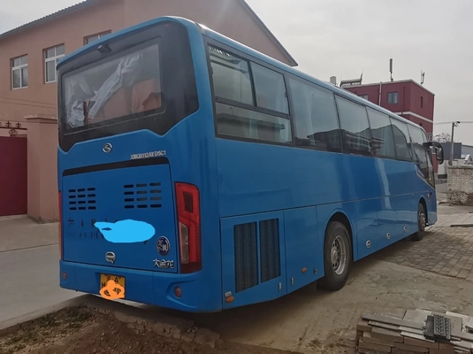 Bus Pelatih Tua 51 Kursi Mesin Yuchai Daun Musim Semi 11 Meter Jendela Penyegelan Digunakan Kinglong XMQ6112