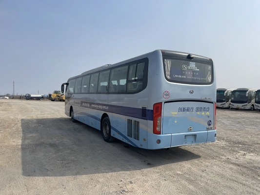 2nd Hand Bus Tahun 2016 Digunakan Kinglong Bus XMQ6120 Warna Biru Muda 48 Kursi Mesin Yuchai 12 Meter