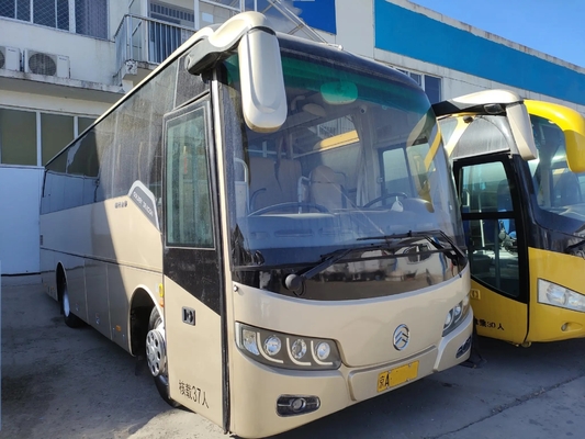 2nd Hand Coach 37 Kursi AC Satu Pintu Transmisi Manual EURO IV Digunakan Golden Dragon Bus XML6857