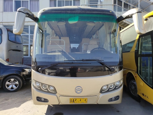 2nd Hand Coach 37 Kursi AC Satu Pintu Transmisi Manual EURO IV Digunakan Golden Dragon Bus XML6857