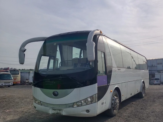 2nd Hand Coach 47 Seats Sealing Window Air Conditioner EURO III Mesin Yuchai 10,5 Meter Young Tong ZK6100
