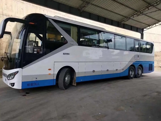 Bus Bekas Kompartemen Bagasi Besar Mesin Langka 375hp 56 Kursi A / C Bus Kinglong Bekas XMQ6135 LHD / RHD