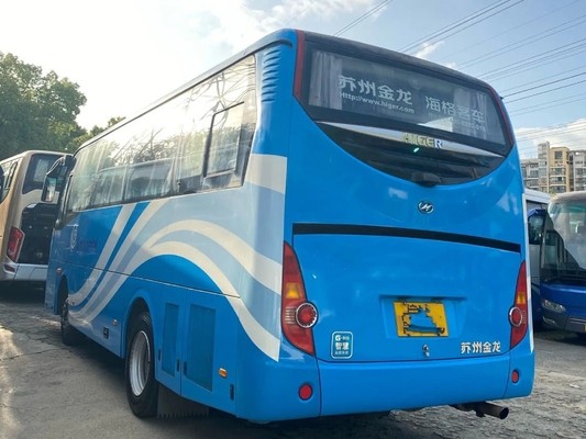 Bus Antar-Jemput Bekas 30 Kursi Kendaraan Resmi Penggerak Tangan Kiri 4 Mesin Silinder 2nd Had Higer XML6112 Dengan A / C
