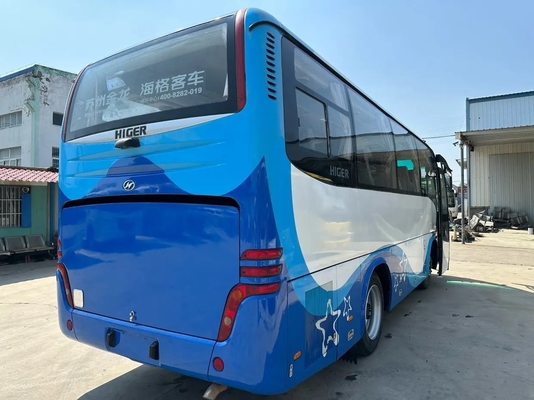 Bus Transit Bekas Yuchai Engine Airbag Suspension 33 Kursi Transmisi Manual 2nd Hand Higer KLQ6796 Dengan A / C