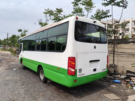 Bus Perjalanan Bekas 2016 Tahun 4 Silinder Mesin Yuchai 130hp 29 Kursi Satu Pintu LHD / RHD 2nd Hand Dongfeng EQ6731