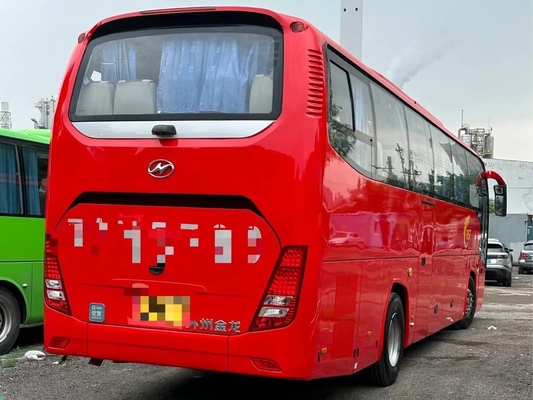 Bus Komersial Bekas 49 Kursi Kompartemen Bagasi 2 Pintu Penyegelan Jendela Dengan A / C 2nd Hand Higer KLQ6112