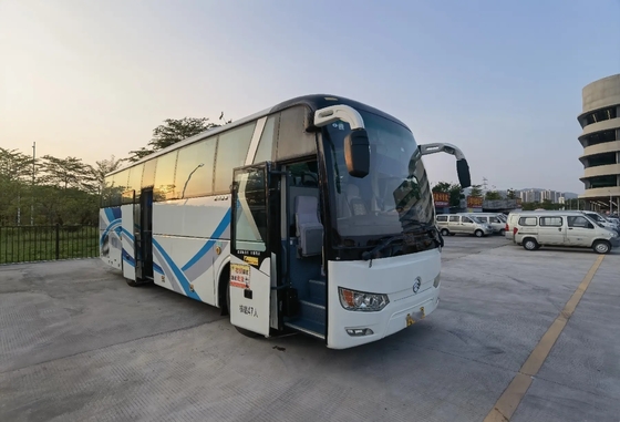 Bus Perjalanan Bekas 2017 Tahun Pintu Penumpang Tengah 47 Kursi Jendela Penyegelan Mesin Yuchai Golden Dragon XML6102
