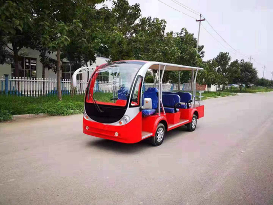 Bus Transit Bekas 6-16 Kursi Bus Tamasya Listrik Baterai Bebas Perawatan Asam Timbal Jarak 80-100 Km