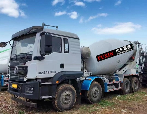 Shacman digunakan Cement Truck 8*4 Drive Mode 12 Kubik Euro 5 atap datar