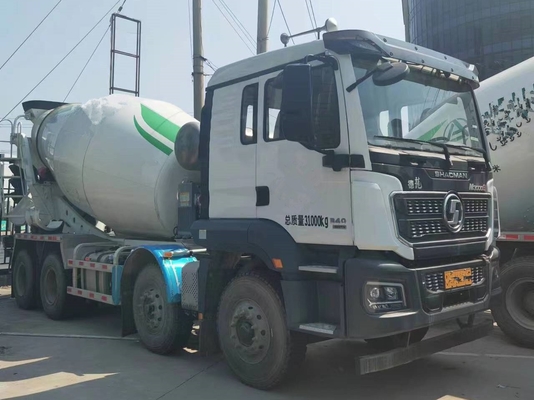 Shacman digunakan Cement Truck 8*4 Drive Mode 12 Kubik Euro 5 atap datar