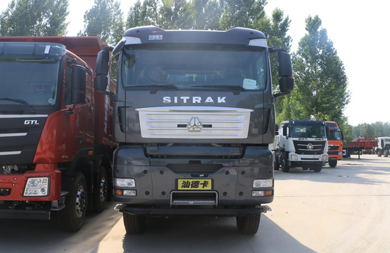 Sino Power Truck SITRAK G7H Hitam Warna Pengisian 30 Ton Transportasi Jalan Raya Spring Leaf
