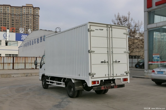 15 Ton Truk Kargo Euro 4 Isuzu 4×2 Van Truk Lorry 6 Ban Multi Leaf Spring 35 Kotak Kubik