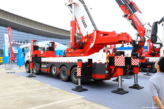 100 Ton Truck Mounted Crane Howo 10*4 Chassis 440hp Knuckle Arm Crane 135 Ton Lifting