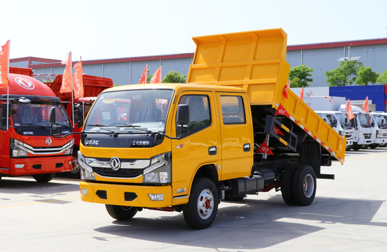 Mini Dump Truck Untuk Dijual Euro 5 Emisi Merek Cina Tipper Kabin Ganda 4 * 2 Drive Mode