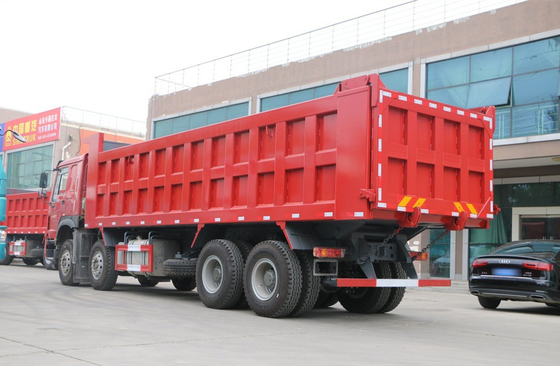 Sino Howo Dump Truck 76 Flat Cabin 8*4 Tipper Truck 30-50 Ton Loading 12 Ban LHD&amp;RHD