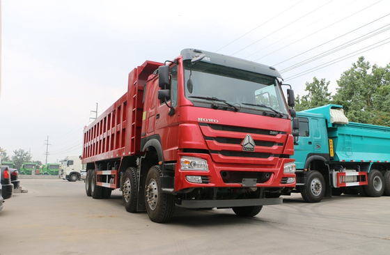 Sino Howo Dump Truck 76 Flat Cabin 8*4 Tipper Truck 30-50 Ton Loading 12 Ban LHD&amp;RHD