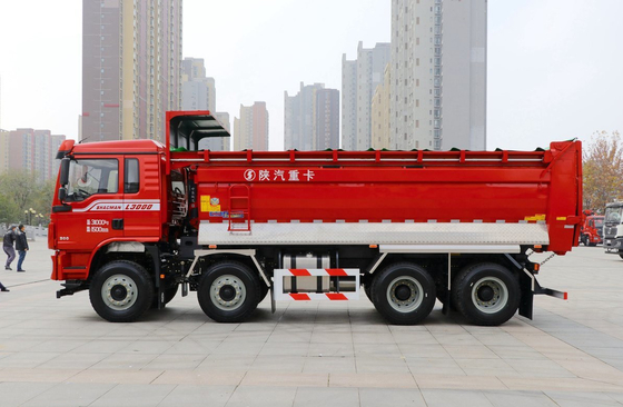 50 Ton Dump Trucks Untuk Dijual 8×4 Shacman L3000 Cepat 10-Speed Manual Transmission 300hp