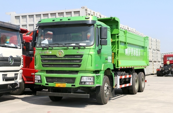 6*4 Dump Truck 30 Ton Bahan Bakar Energi Baru LNG Shacman F3000 Single Sleeper 10 Roda 380hp