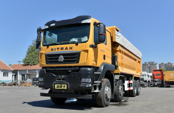 Mining Dump Truck Sinotruck 8*4 SITRAK Weichai 400hp 30-50 Ton Muatan 12 Roda LHD/RHD