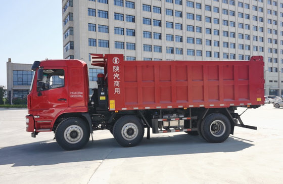 Dump Truck Cebu Untuk Shacman X6 Tipper 220hp Mesin Yuchai Dengan 8 Roda Cepat 10 Kecepatan