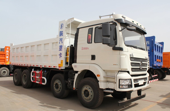 Pengeboran truk untuk dijual 8*4 Shacman Tipper M3000 memuat 30 ton Transportasi jalan raya