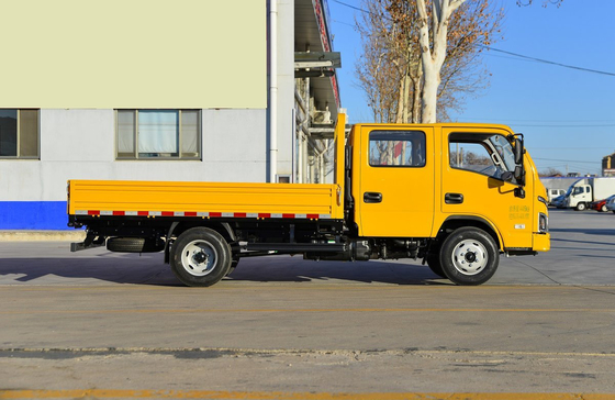 5 Ton Box Truck 2 Baris Kabin 2 + 3 Kursi Flat Bed Box Dengan 3,2 Meter Yunei Engine 116hp