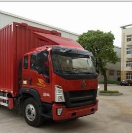 2012 Tahun Digunakan Truk Tugas Berat 4 × 2 Mode Drive HOWO Merk Van Body Cargo Box